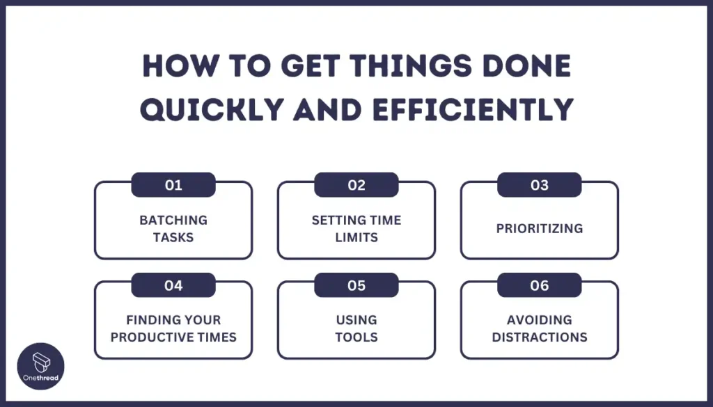 How to Get Things Done Quickly and Efficiently.