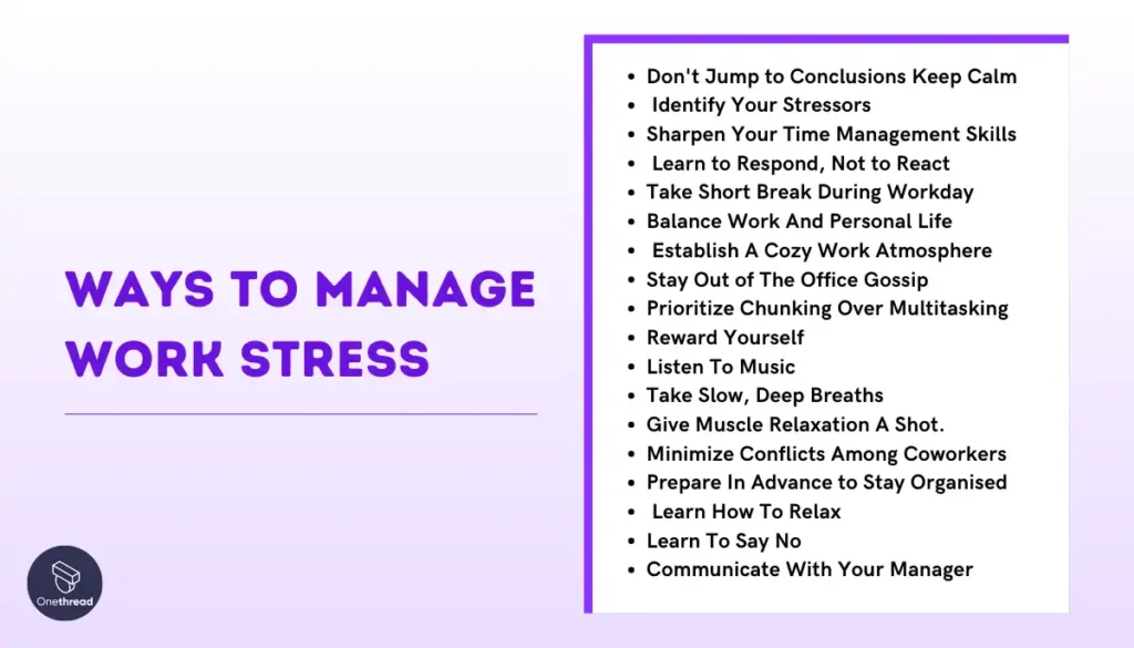 How to Manage Work Stress