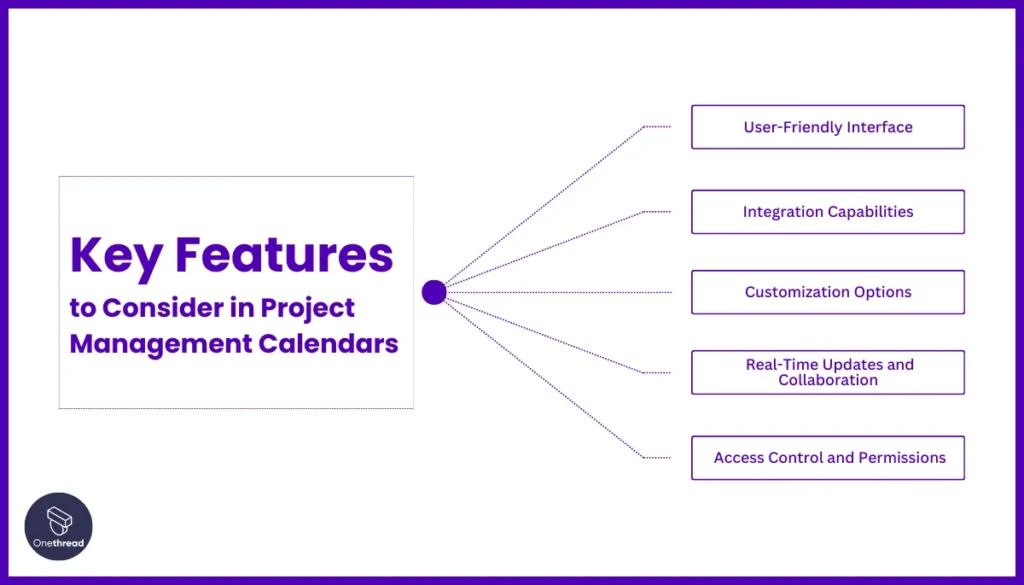 Key Features to Consider in Project Management Calendars
