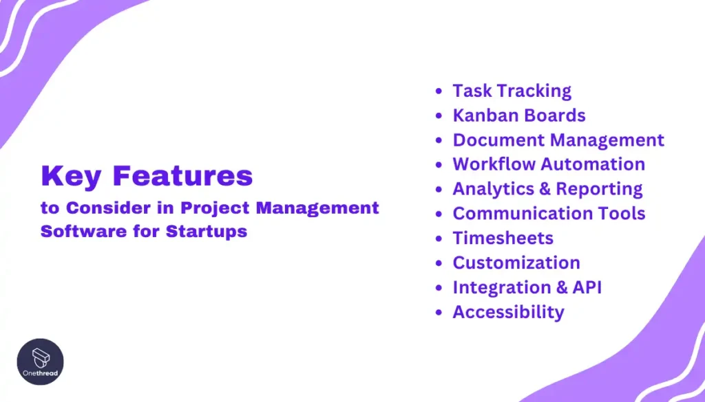 Key Features to Consider in Project Management Software for Startups