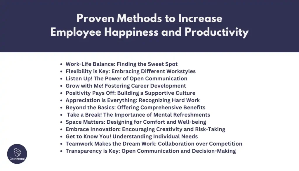 Proven Methods to Increase Employee Happiness and Productivity