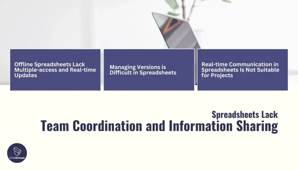 Spreadsheets Lack Team Coordination and Information Sharing