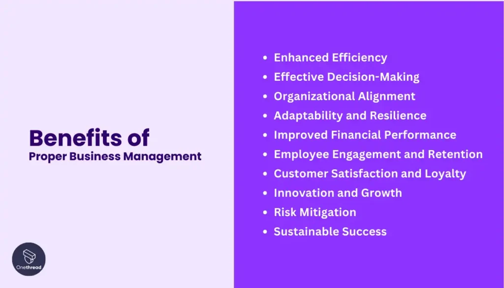 Benefits of Proper Business Management