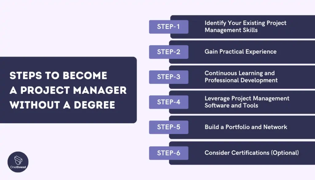 How to Become a Project Manager Without a Degree
