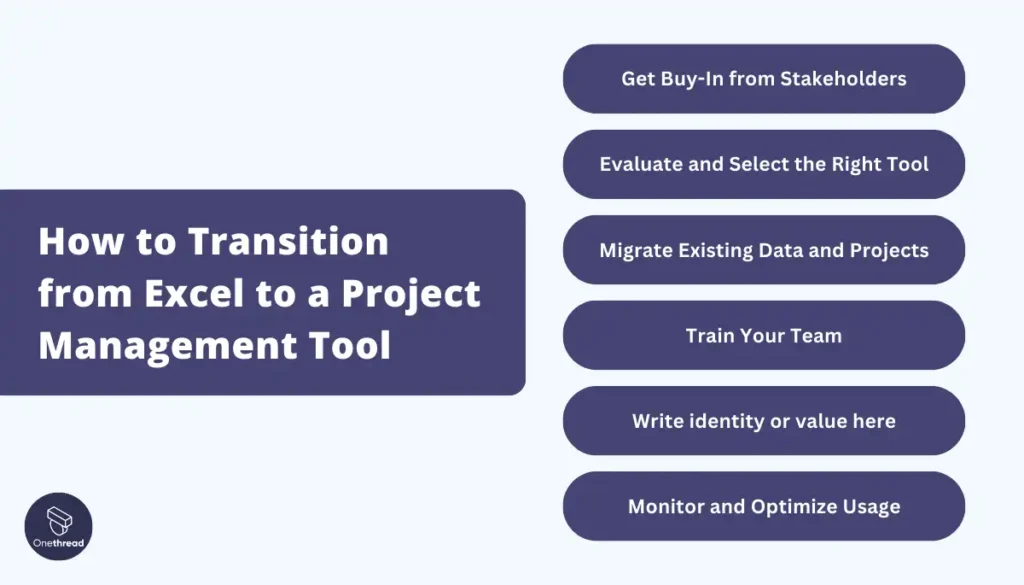 How to Transition from Excel to a Project Management Tool