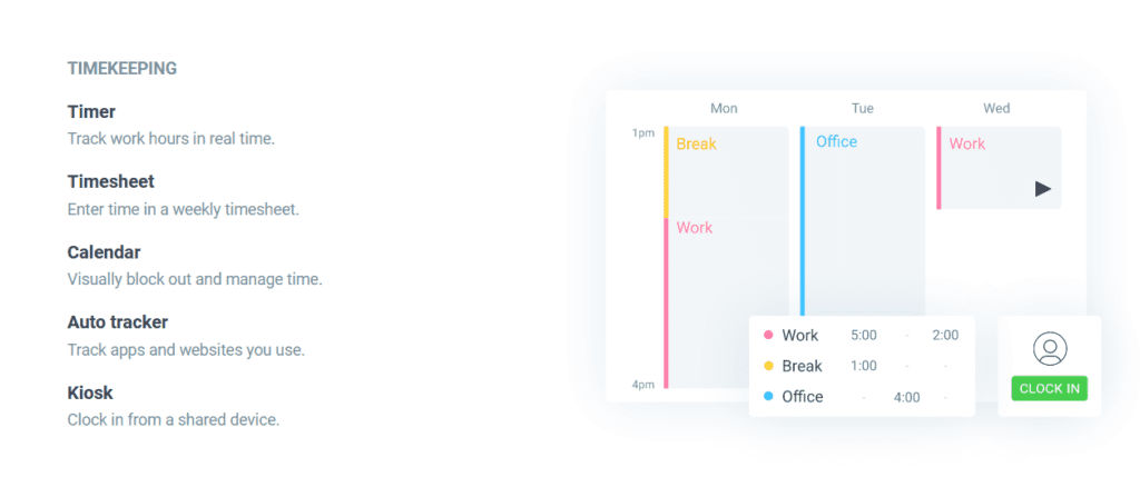 Clockify Timekeeping