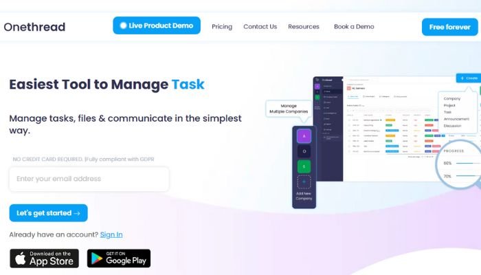 Onethread-a-project-management-tool