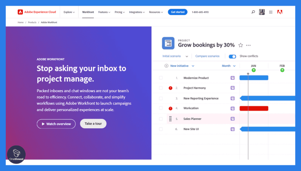 Adobe WorkFront Home