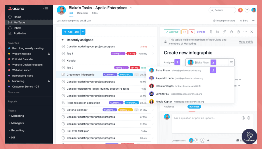Asana-Task Dependencies