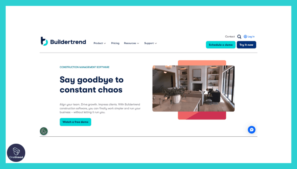 Buildertrend-Homepage