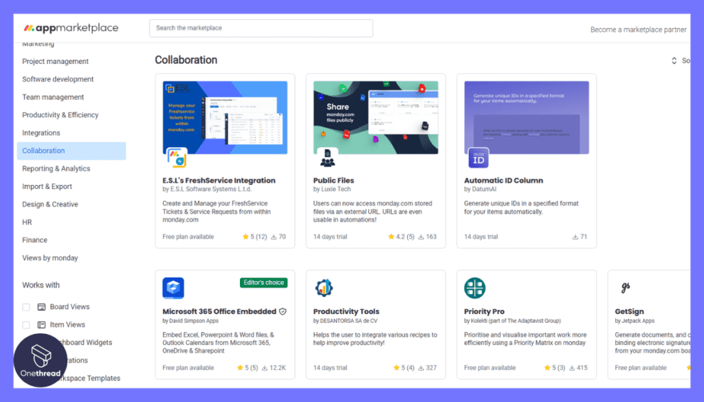 Monday-Collaboration Tools