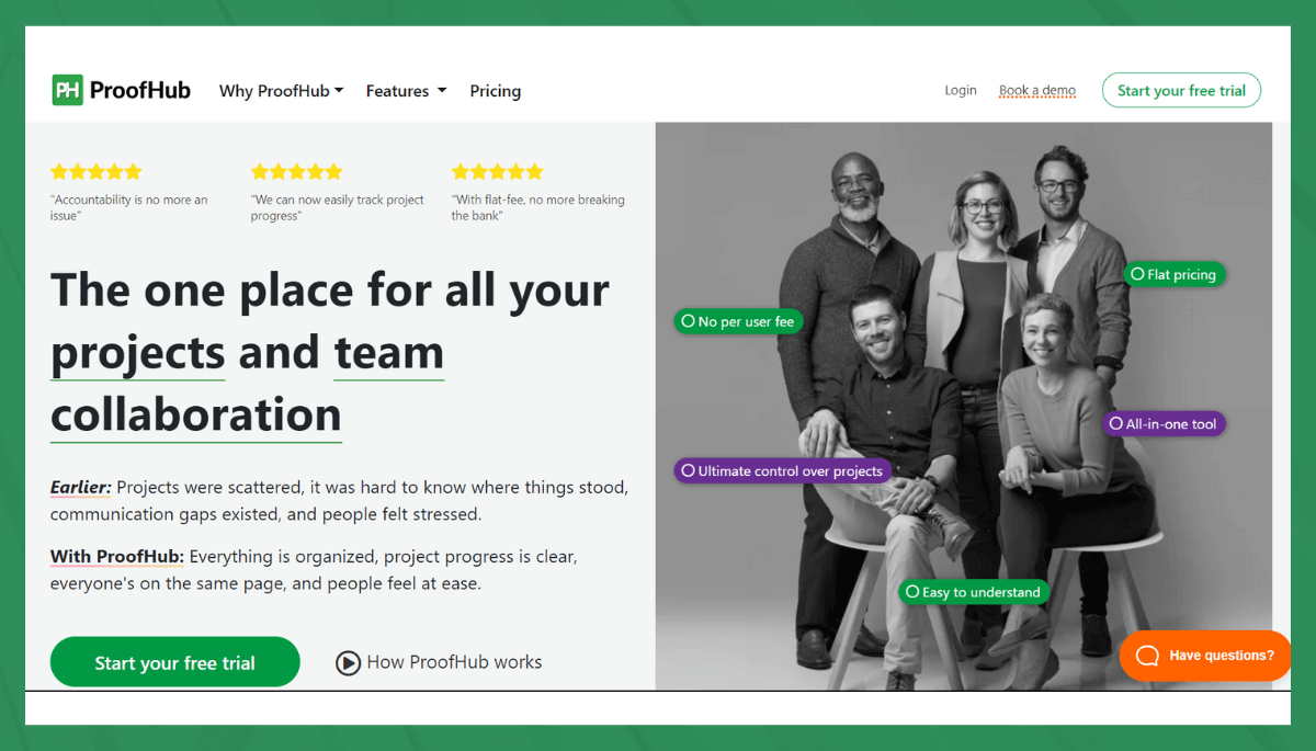 ProofHub-Hompage