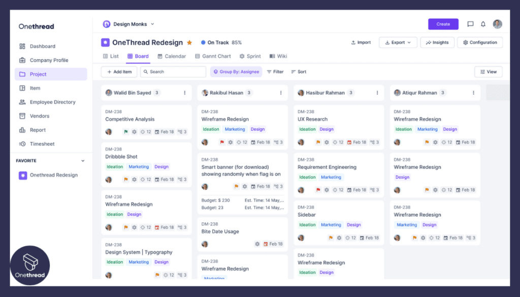 Onethread-Real-time Updates and Collaboration