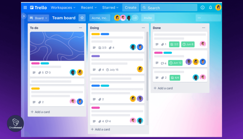 Features of Trello
