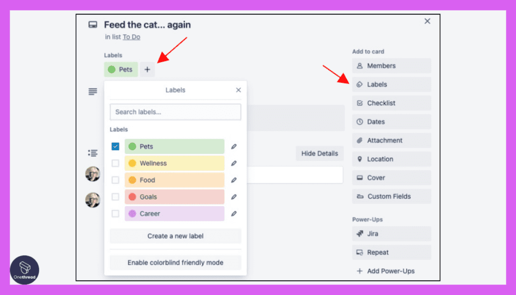 Trello-Labels and Tags