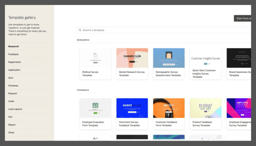Typoform-Interactive User Interface