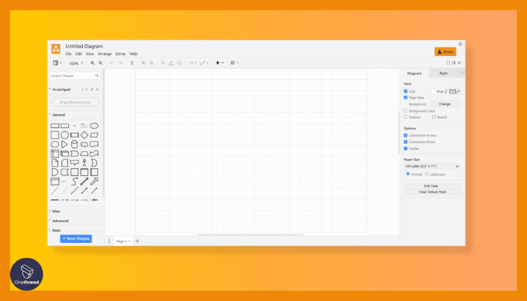 Draw.io-Interface