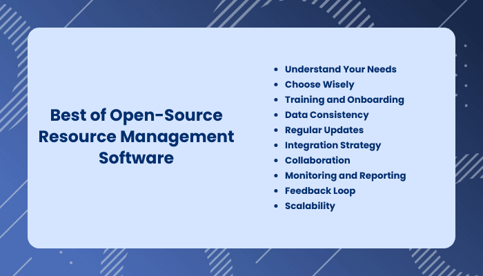 Getting the Most Out of Open-Source Resource Management Software