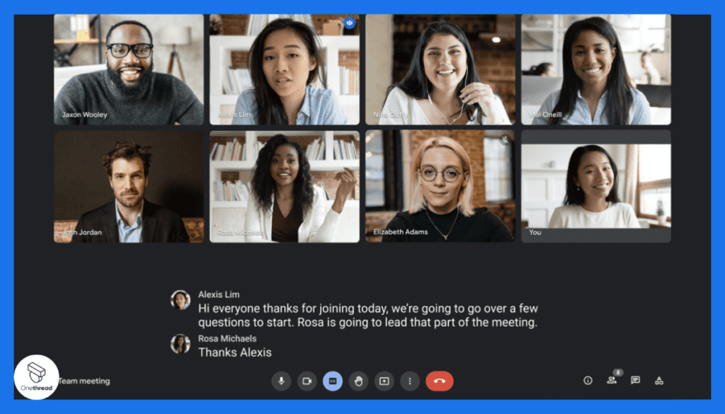 Goggle Meet-Collaboration Features