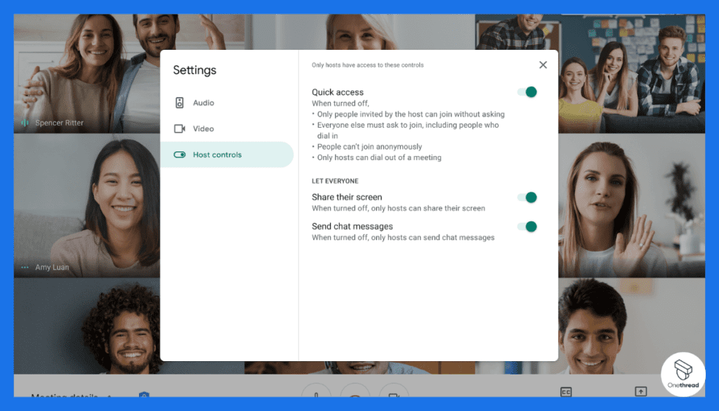 Goggle Meet-Ease of Access for Participants