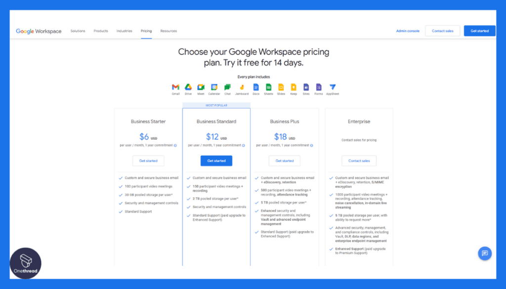 Goggle Meet-Pricing