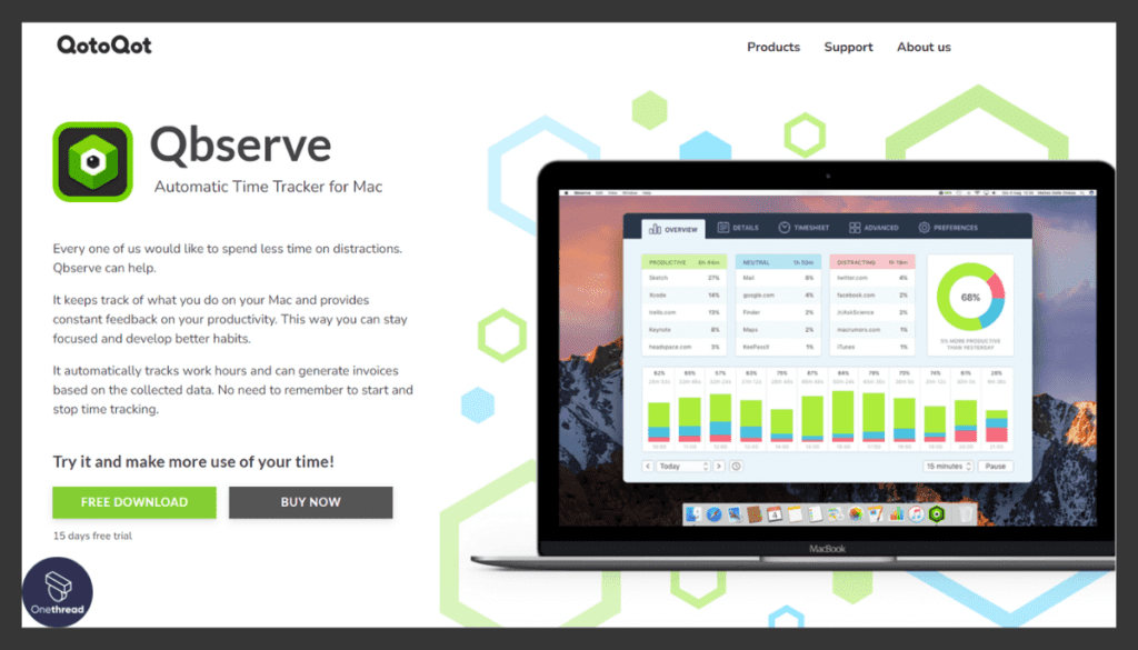 Qbserve-Homepage