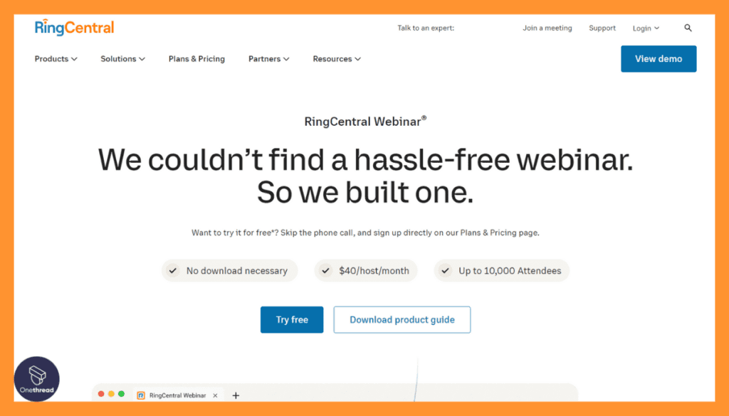 RingCentral Webinar-Home