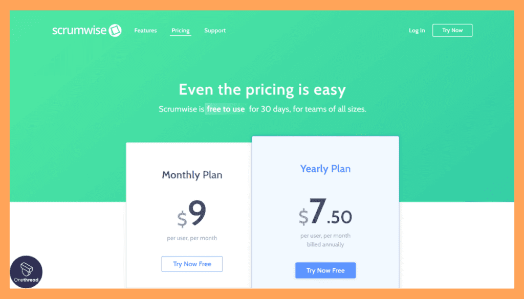 Scrumwise-Price