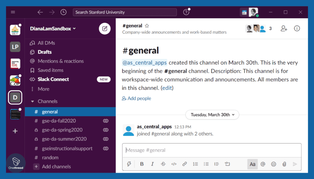 Slack-Channel-based Communication