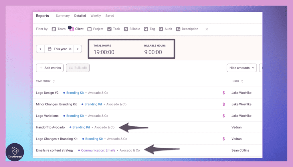 Toggl Track-Billable Hours