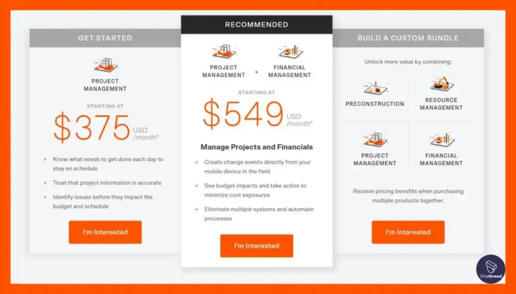 Procore-Pricing