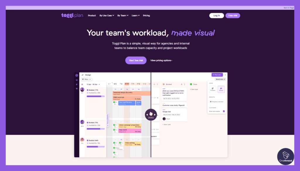 Toggl Plan-Home