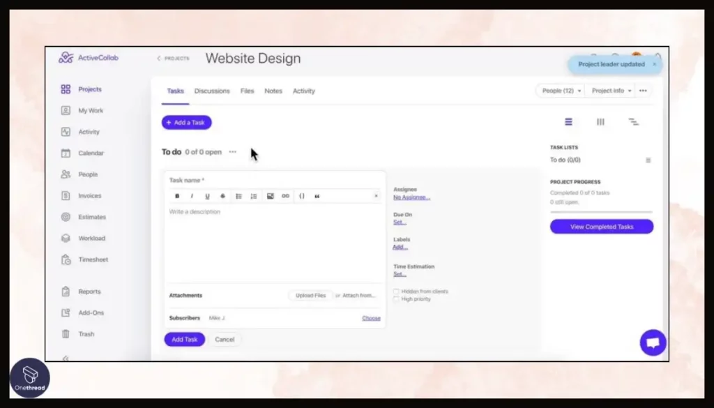 ActiveCollab- Project.
