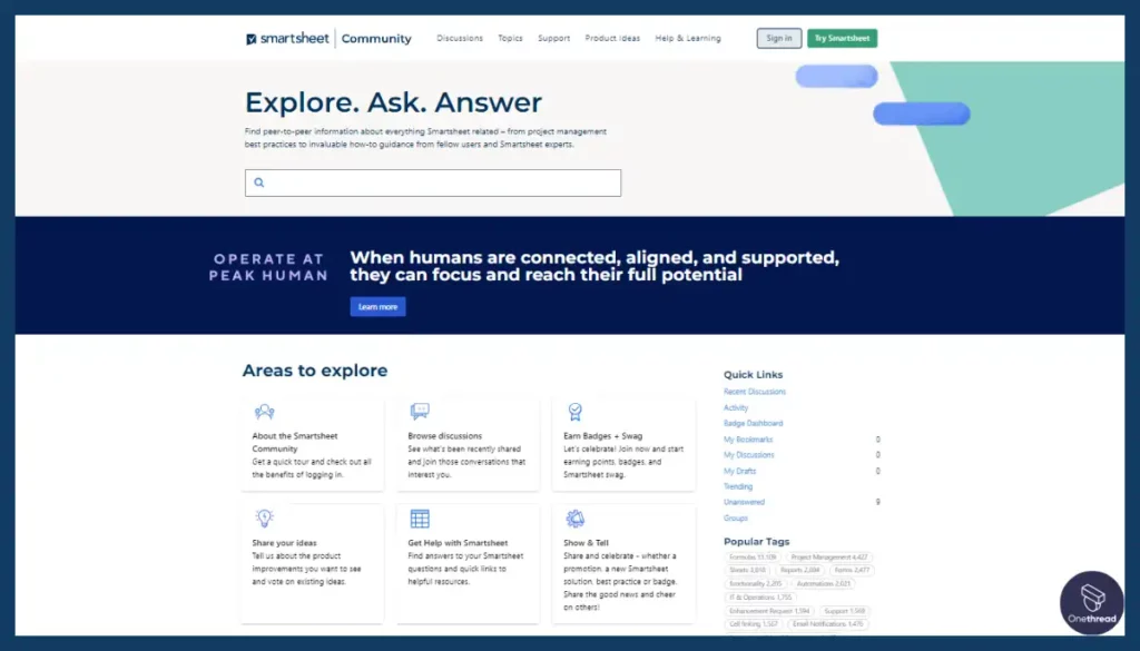 Smartsheet-Knowledge Baes Community