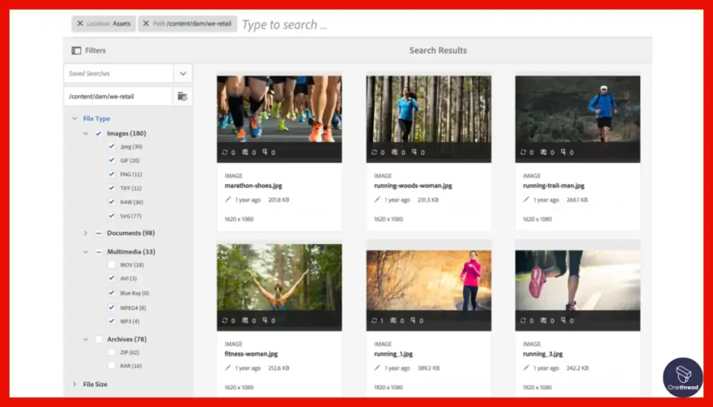 Adobe Experience Manager (AEM) Assets-Search