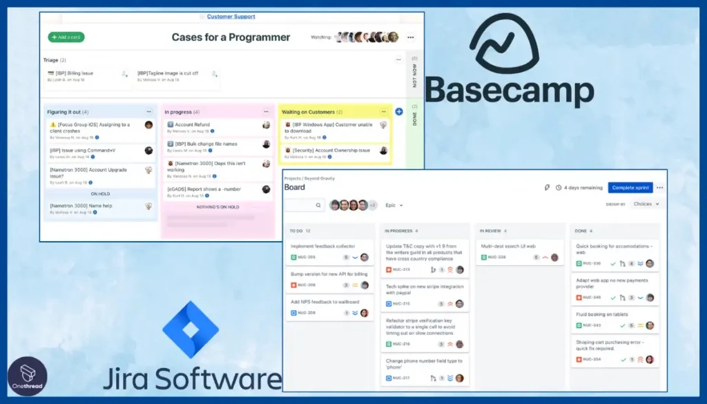Basecamp vs Jira-Task Management