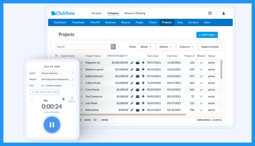 ClickTime-Time Tracking.