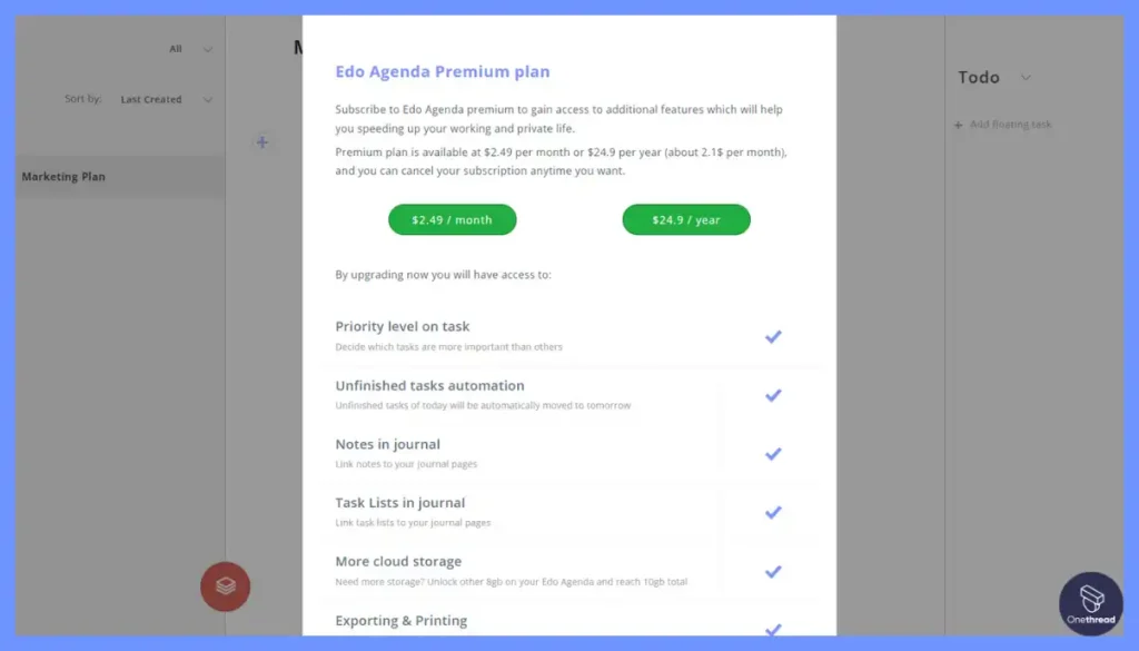 Edo Agenda-Price.