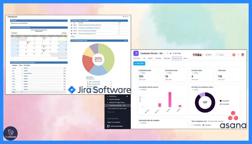 Jira vs Asana_ DashBoard