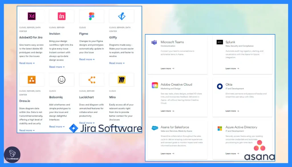 Jira vs Asana-Integrations