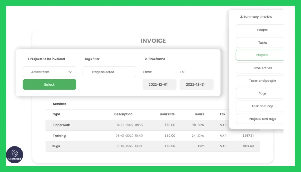 TimeCamp-Invoicing Capabilities