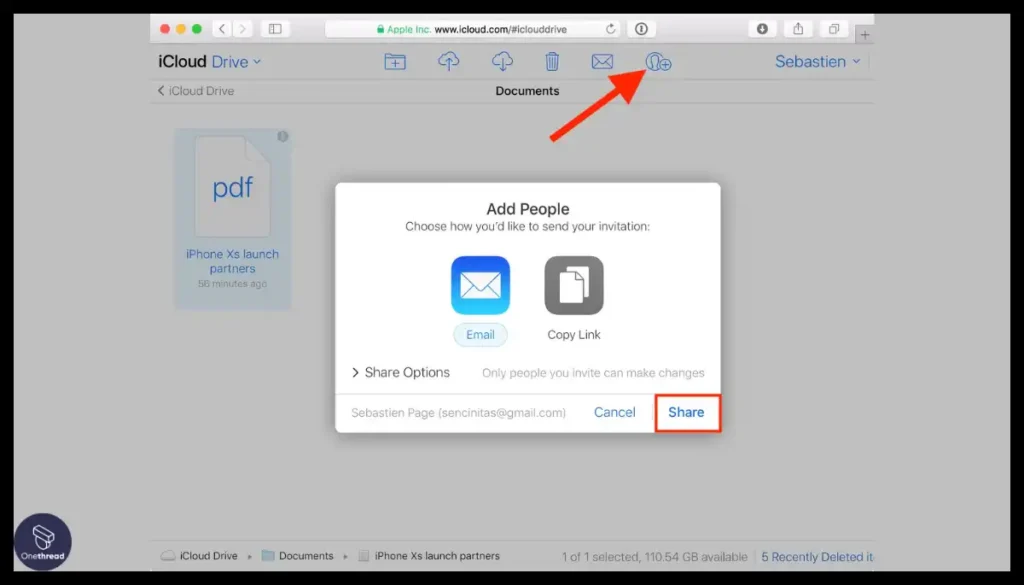 iCloud-Sharing
