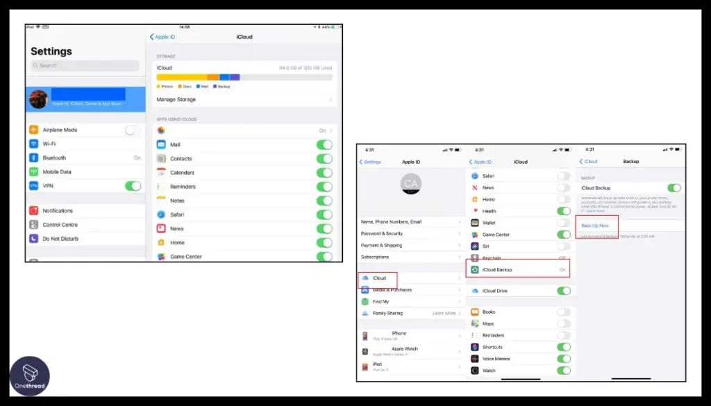 iCloud-Storage & Backup