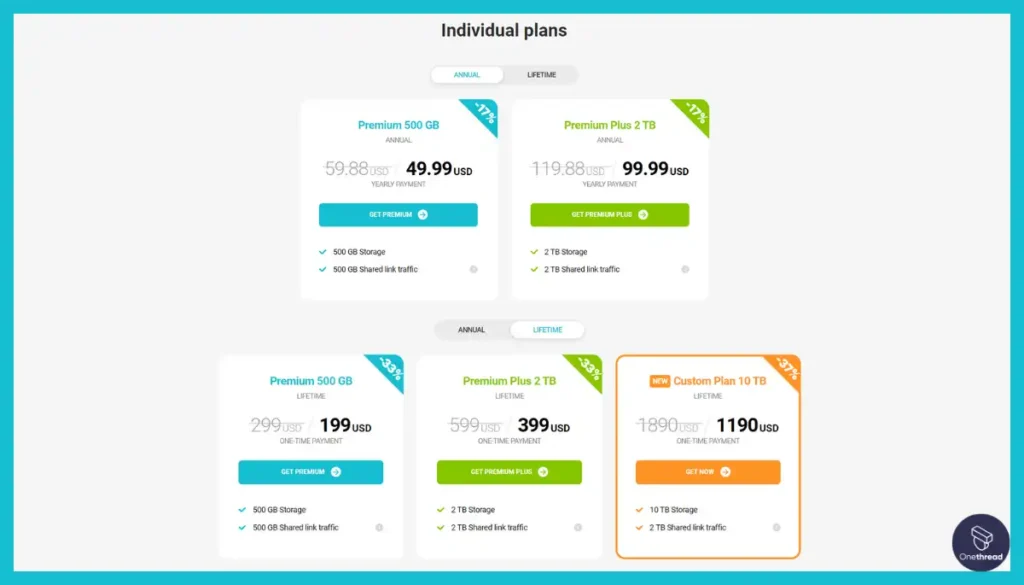 pCloud-Pricing