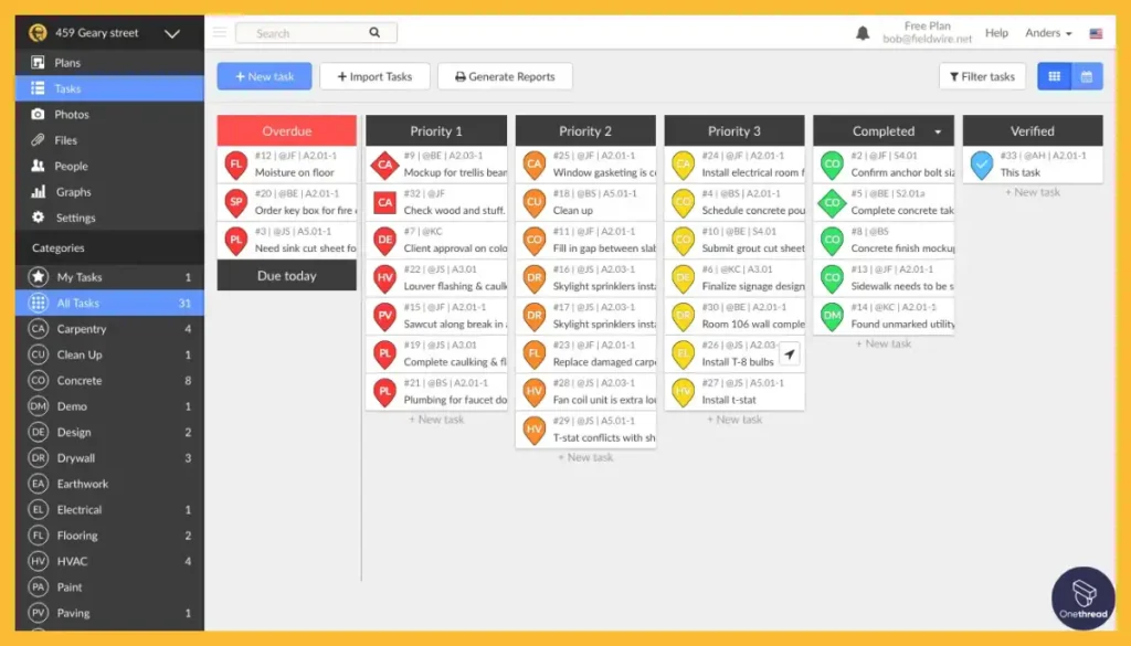 Fieldwire-Task Management.