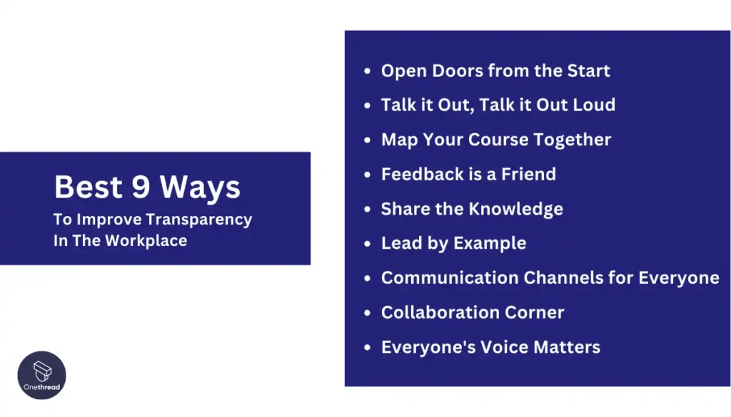 How To Improve Transparency In The Workplace (Best 9 Ways)