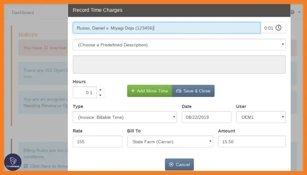 MerusCase-Time Tracking.