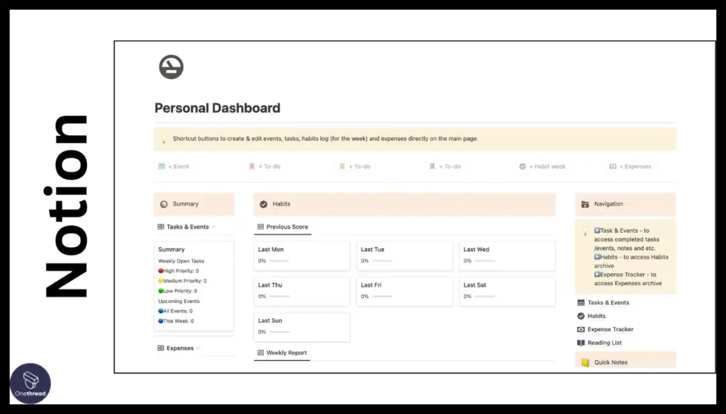 Notion-Dashboard