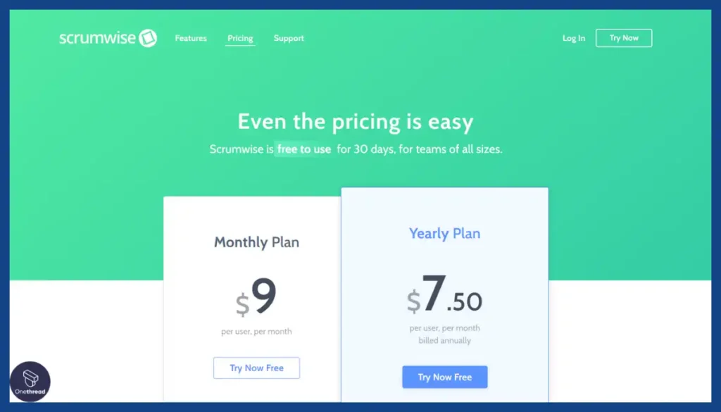 Scrumwise-Price