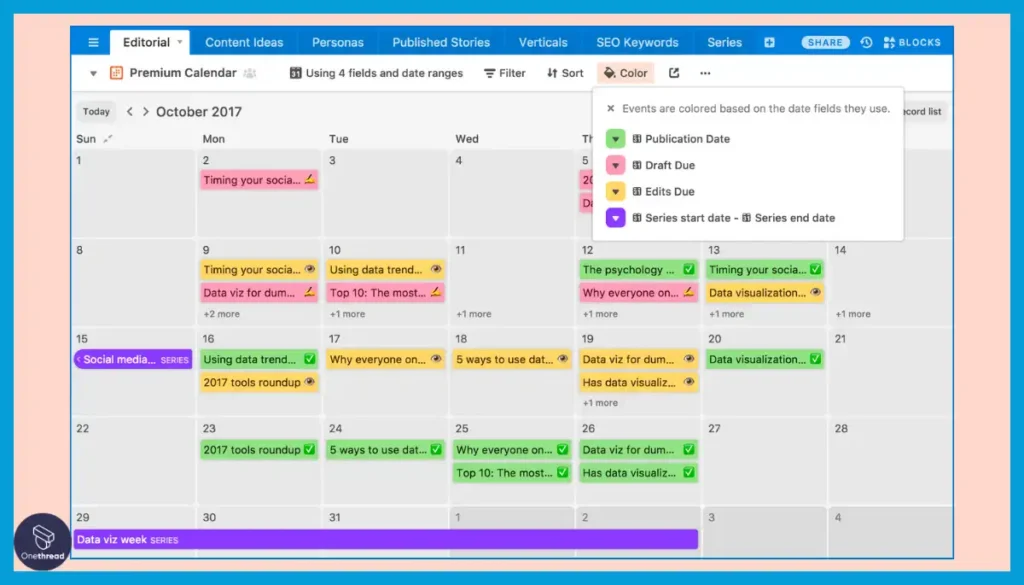 Airtable- Calendar